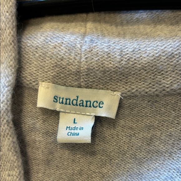Sundance Cashmere light gray sweater. Size large - Picture 2 of 4
